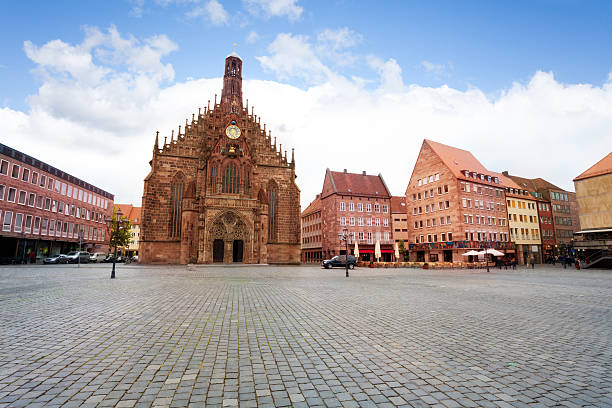 Hauptmarkt square with Frauenkirche in Nuremberg
